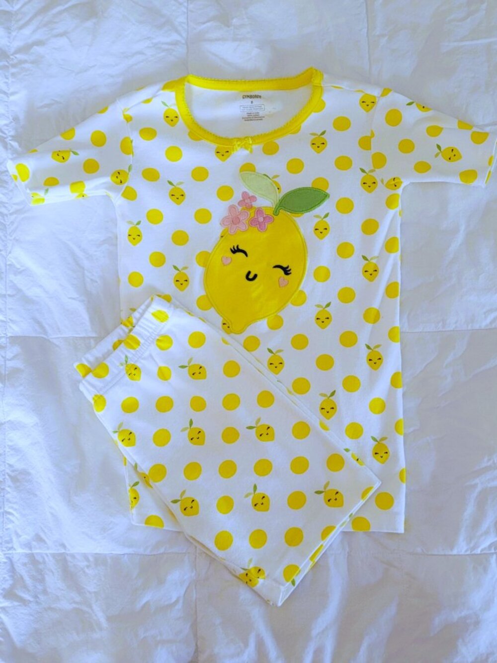 Gymboree Lemon 2-Piece Pajama Set 8